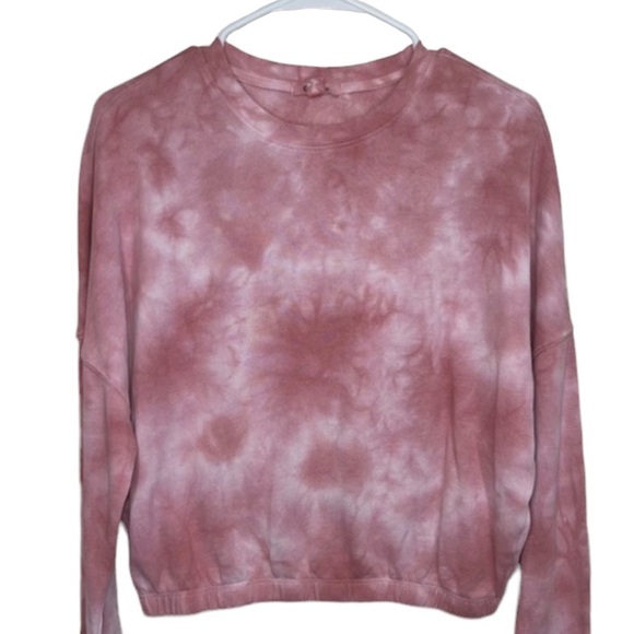 Garage Crewneck Sweatshirt Crop Pink Sz S - Picture 14 of 14